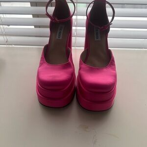 Steve Madden Fuchsia Platform Shoes